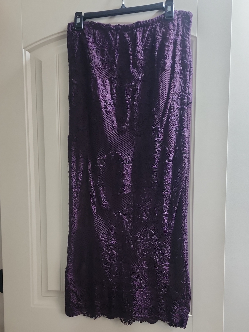 Free People Plum Lace Maxi Skirt